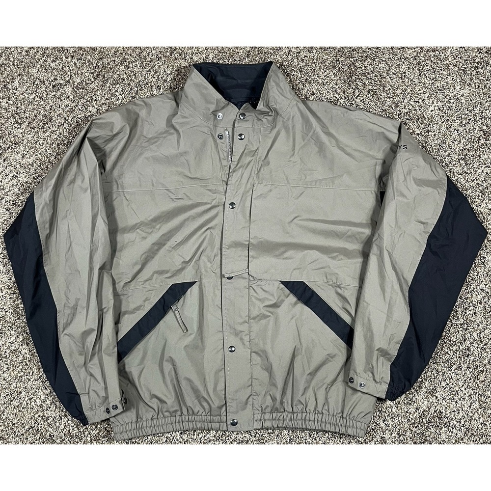 Footjoy Dryjoys Jacket‎ Men's Sz XL Green Windbreaker 1/4 Zip Long Sleeve Golf